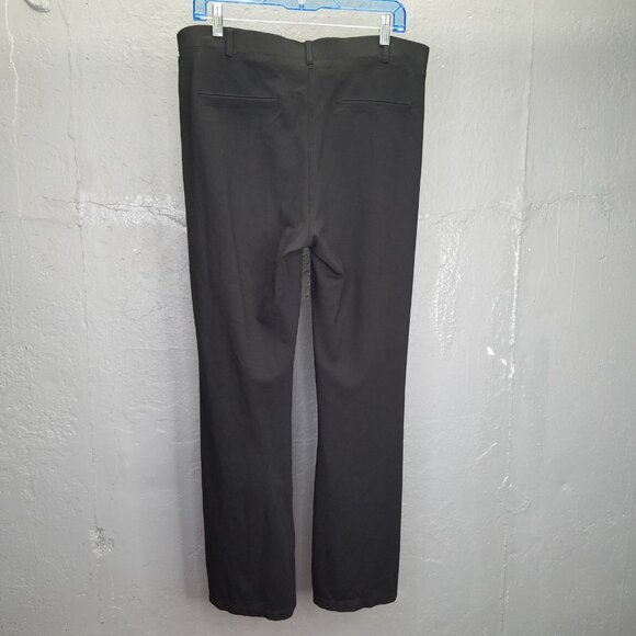 Betabrand Classic Dress Pant Yoga Petite 1X XL Bootcut Black Pull On Faux Pocket - Picture 7 of 15